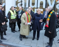 Akimirkos iš Baltijos šalių žemdirbių protesto Briuselyje